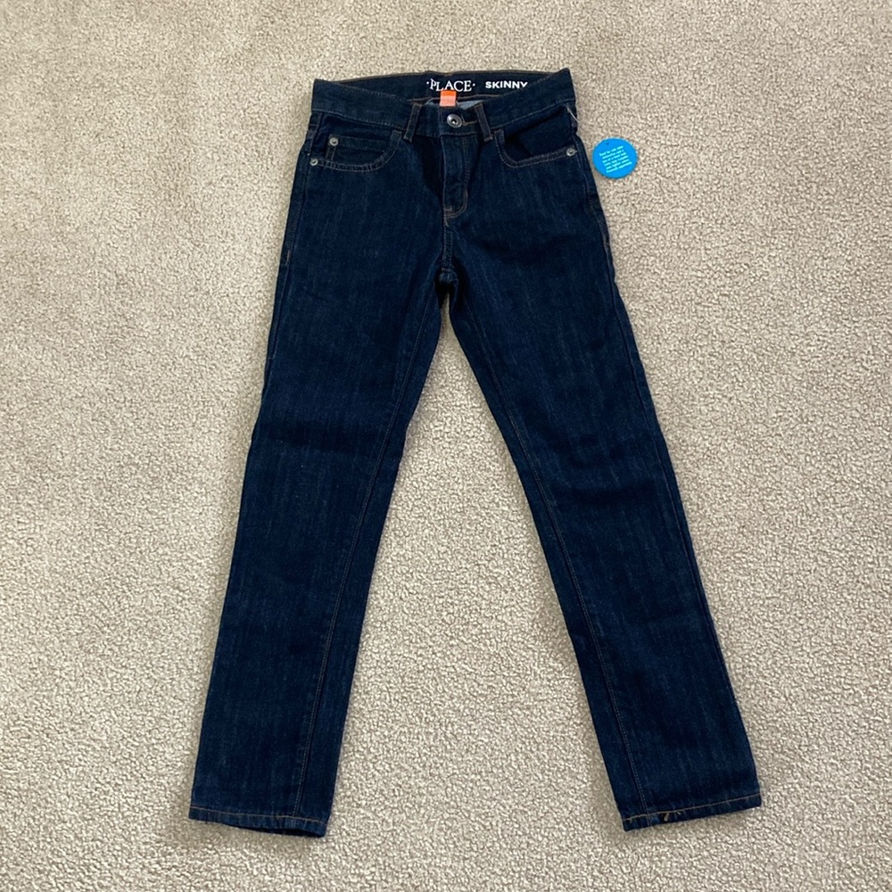 🥳 4/$25 Boys size 8S (8 short) skinny jeans- dark wash